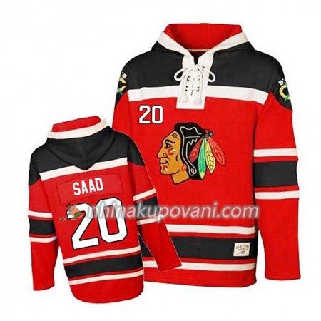 Chicago Blackhawks Brandon Saad 20 Červená Sawyer Mikiny Hooded - Pánské